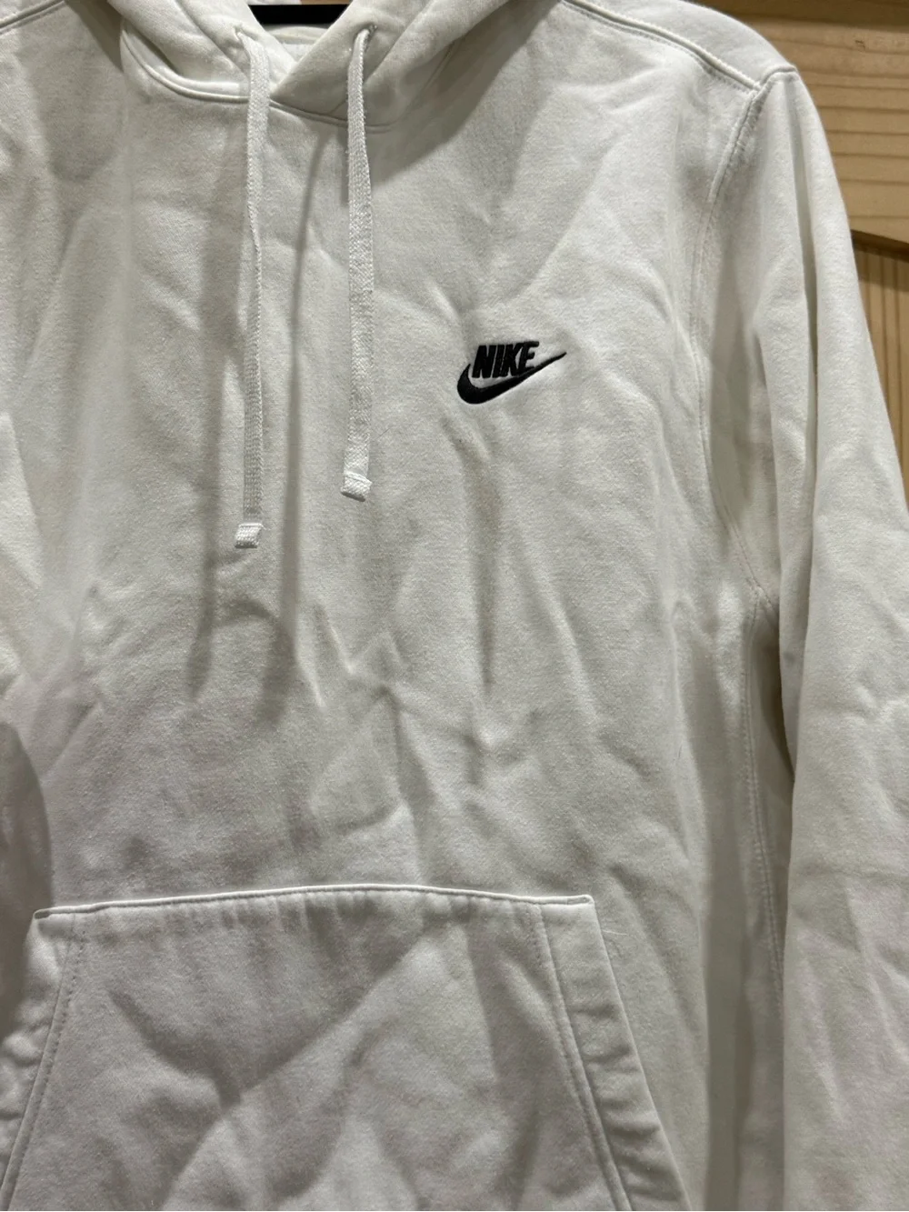 Nike Men's White Pullover Hoodie